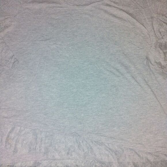 Lane Bryant Elegant Gray Lace Bottom Women's Top - Picture 10 of 11